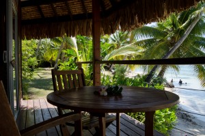 Terrasse bungalow plage